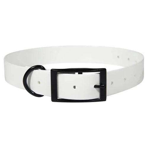 Collier pour chien de chasse en TPU - blanc