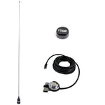 Bundle - Antenne de toit RoG® Black Edition 125 cm pour GPS Garmin + fixation 4x4 + capuchon de protection