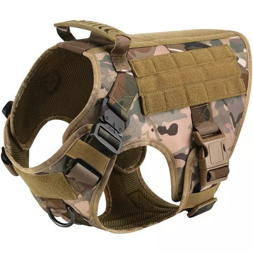 Harnais chien militaire treillis