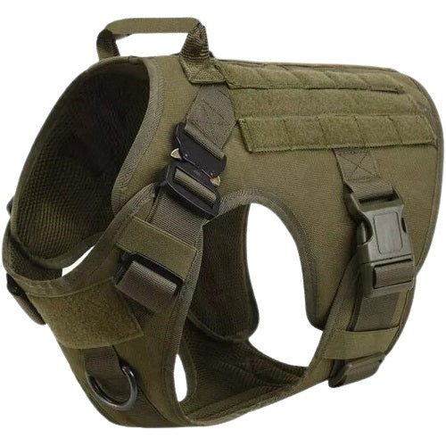 Harnais chien militaire vert
