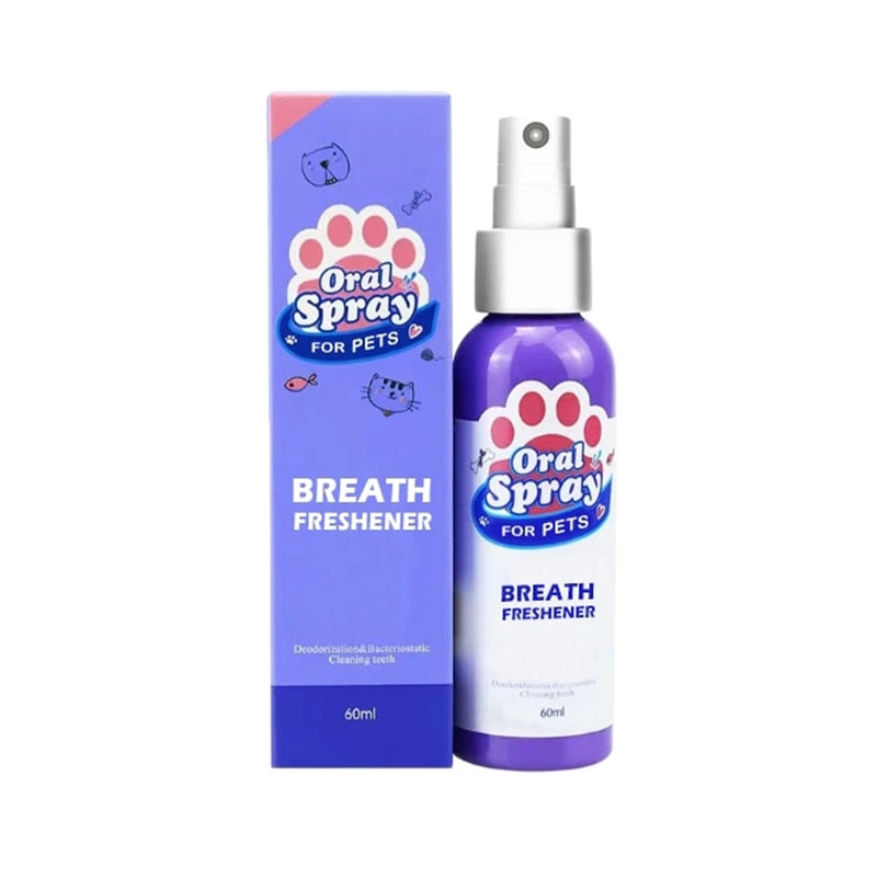 Spray anti-tartre pour chien contre la mauvaise haleine oral spray