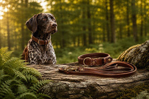 Colliers et laisses en cuir haut de gamme pour chien AKAH fabriqués en Allemagne