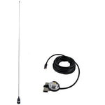 Bundle - Antenne de toit RoG® Black Edition 125 cm pour GPS Garmin + fixation 4x4
