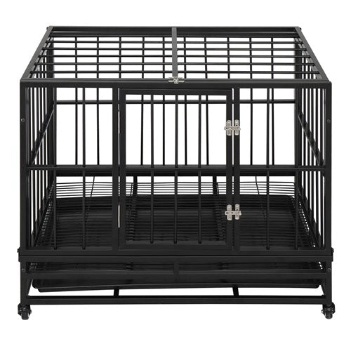 Cage pour chien maison - noir