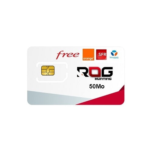 Carte SIM M2M multi-opérateurs RoG® Hunting pour GPS RoG® - 50 Mo