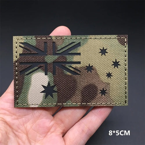 Écusson brodé à drapeau réfléchissant infrarouge - Australie