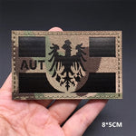 Écusson brodé à drapeau réfléchissant infrarouge - Autriche