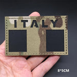 Écusson brodé à drapeau réfléchissant infrarouge - Italie