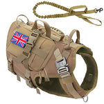 Harnais militaire pour chien - Ensemble complet UK - Brun